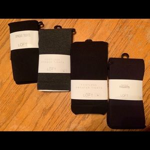 ITEM HAS BEEN SOLD Lot of 4 pairs of Tights Loft